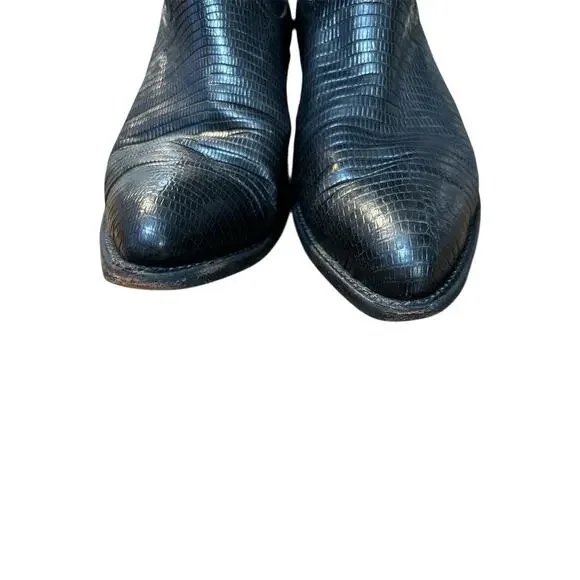Tony Lama Western Leather Cowboy Boots Size 9.5
